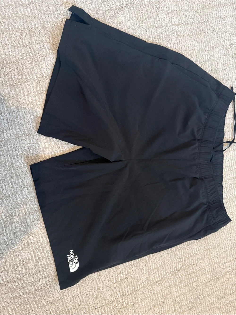 The North Face Black Athletic Shorts with Logo (Mens S)